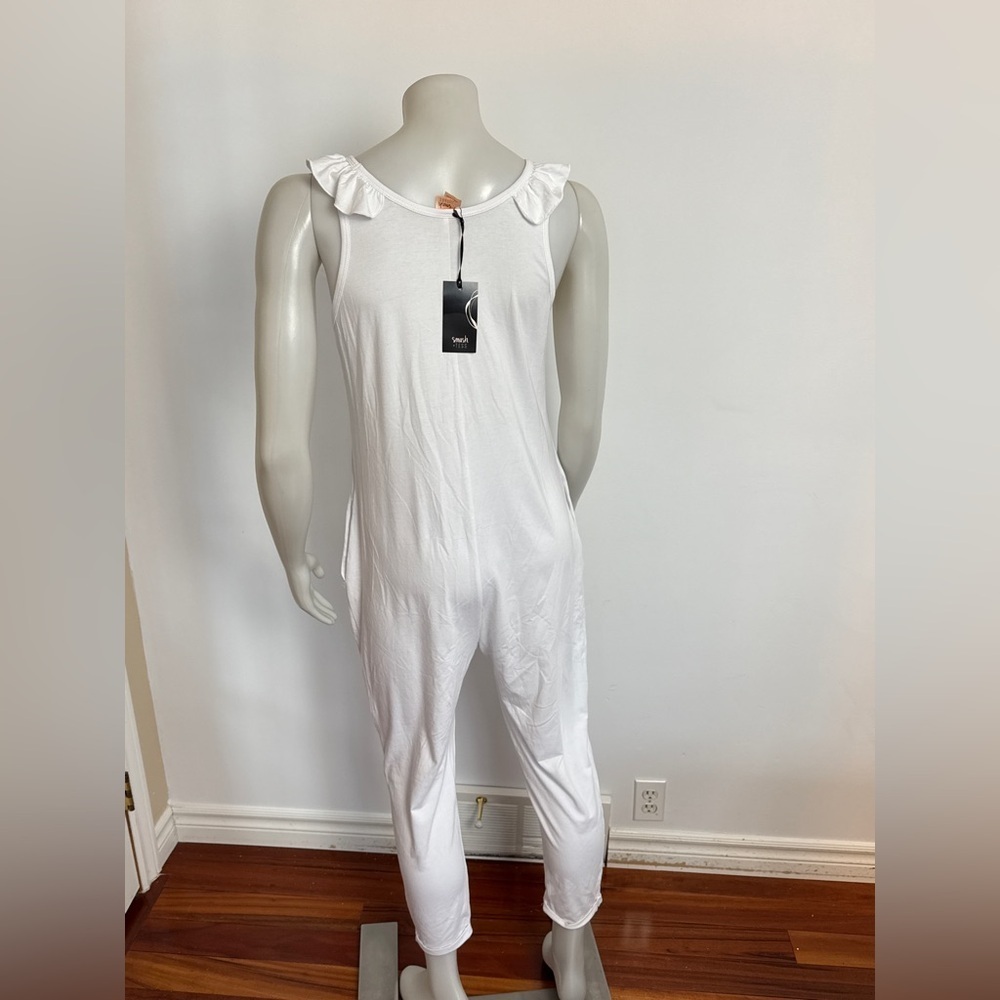 NWT 🇨🇦 SMASH & TESS - The Sweetheart Romper in White. Small - Picture 6 of 16